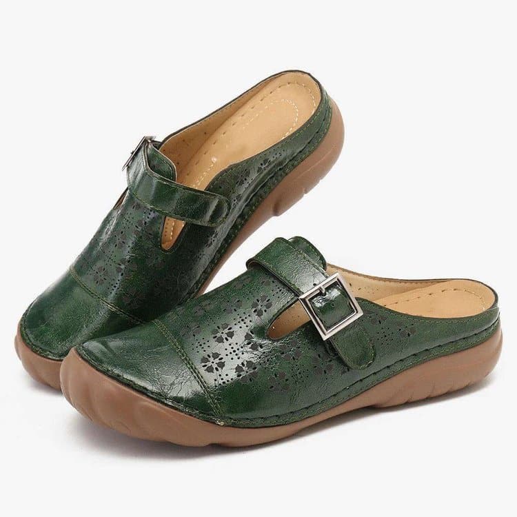 Emilia® | Comfortable women's leather clogs comfort width