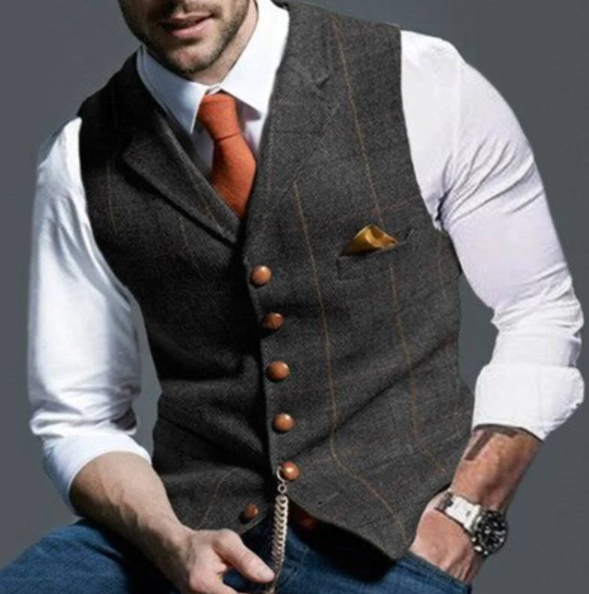 Cameron | Men's Slim Fit Dress Vest