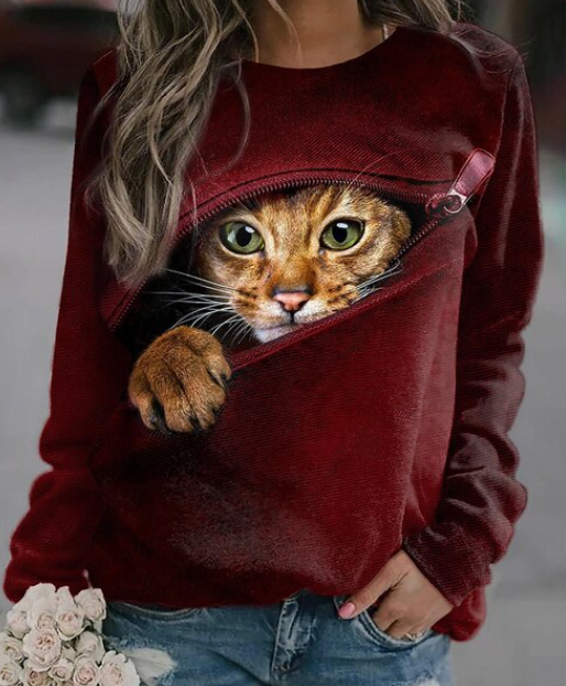Karla | Women's warm printed sweatshirt