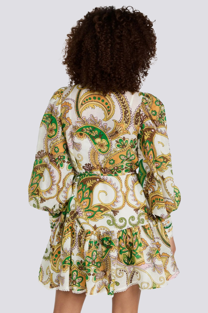 Xiomara® | Mini Dress With Balloon Sleeves And Ruffles