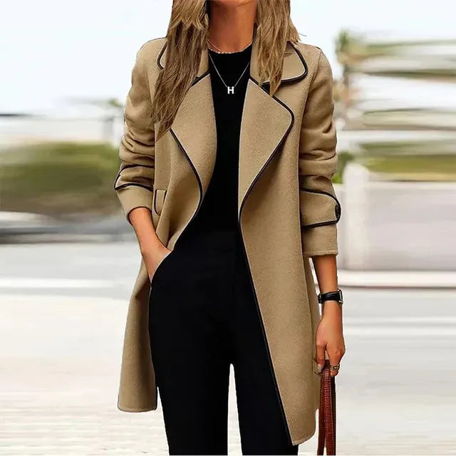 Dunja® | Elegant long women's coat