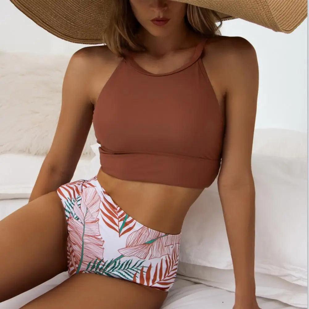Héloïse® | Floral Print High Waist Swimsuit