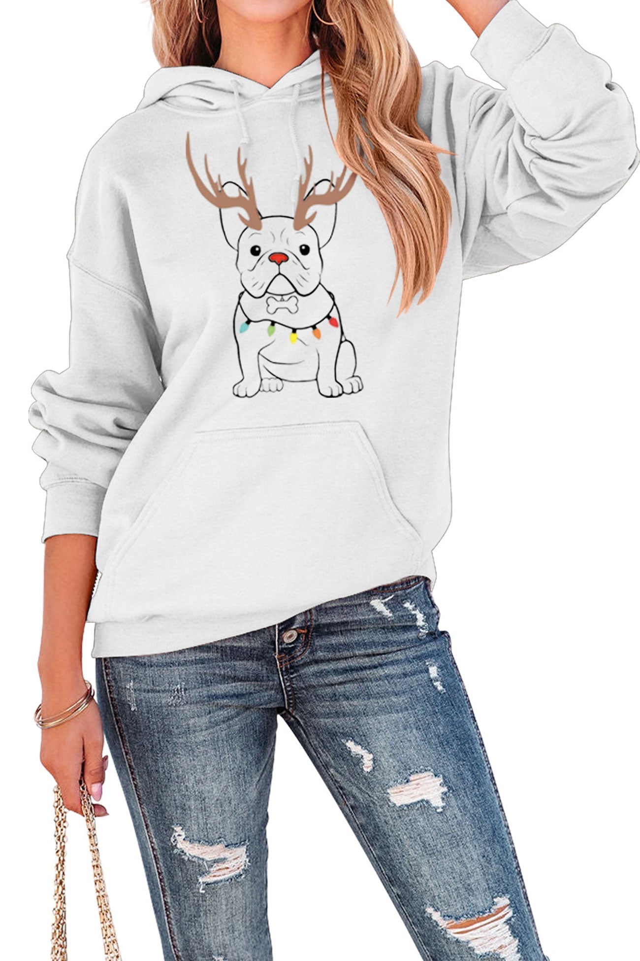 Lidia | French Bulldog Christmas Graphic Hoodie