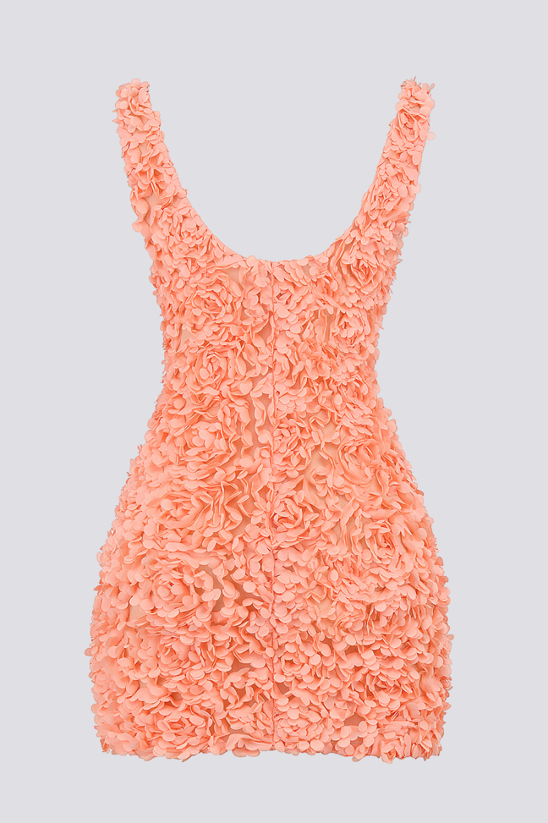 Tatiana® | Floral Mini Dress With Plunging Neckline