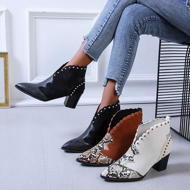 Diana | Cowboy ankle boots with studs