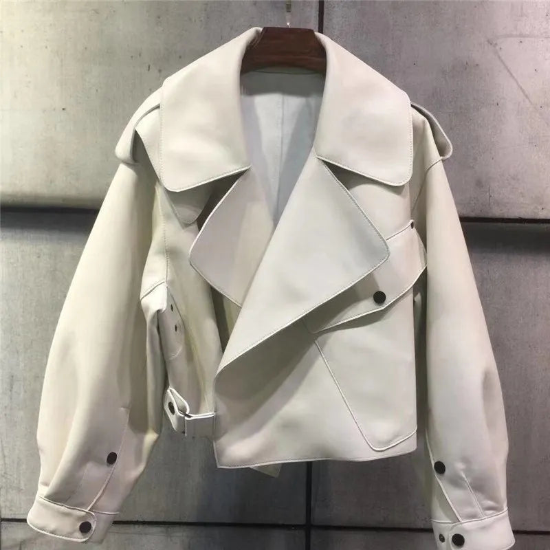 Amelie | Elegant leather jacket for women