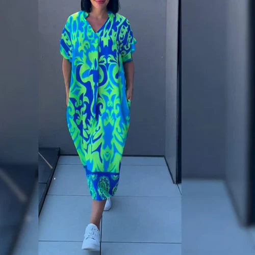 Guadalupe® | Relaxed women's maxi dress with art print