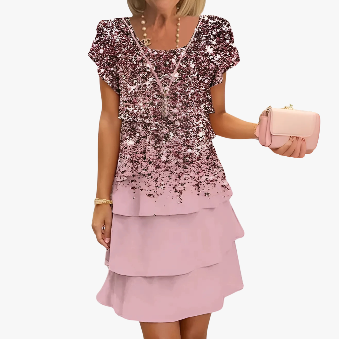 Claudia® | Elegant women's maxi dress with floral pattern