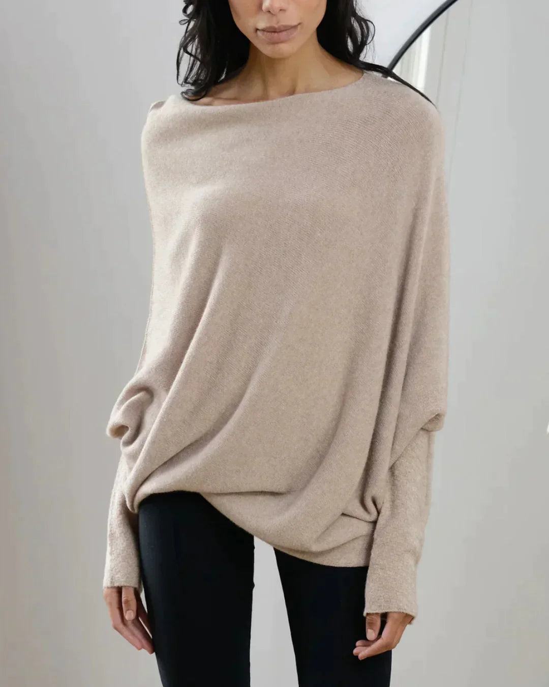 Eefje | Asymmetrically draped jersey