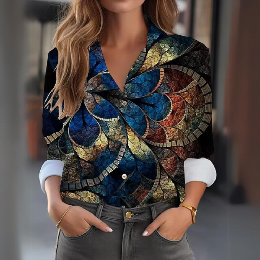 Fina | Elegant floral blouse
