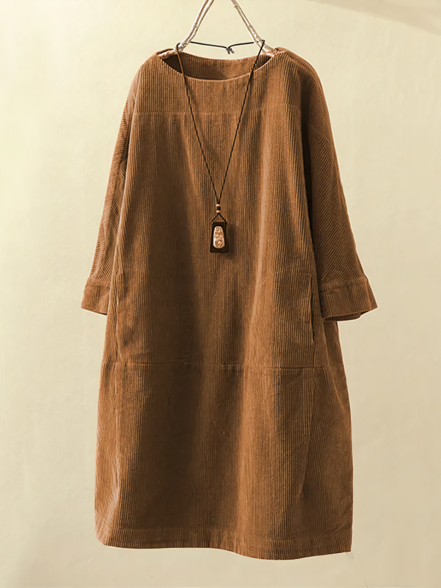 Tracy® | Loose And Comfortable Corduroy Dress