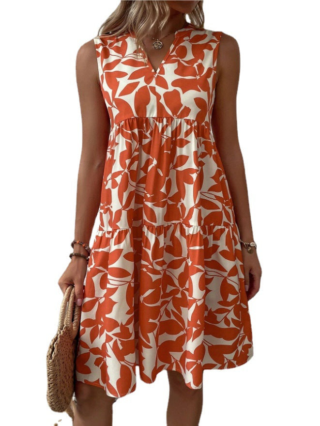 Julieta® | Women'S A-Line Sleeveless Summer Dress With V-Neck Design