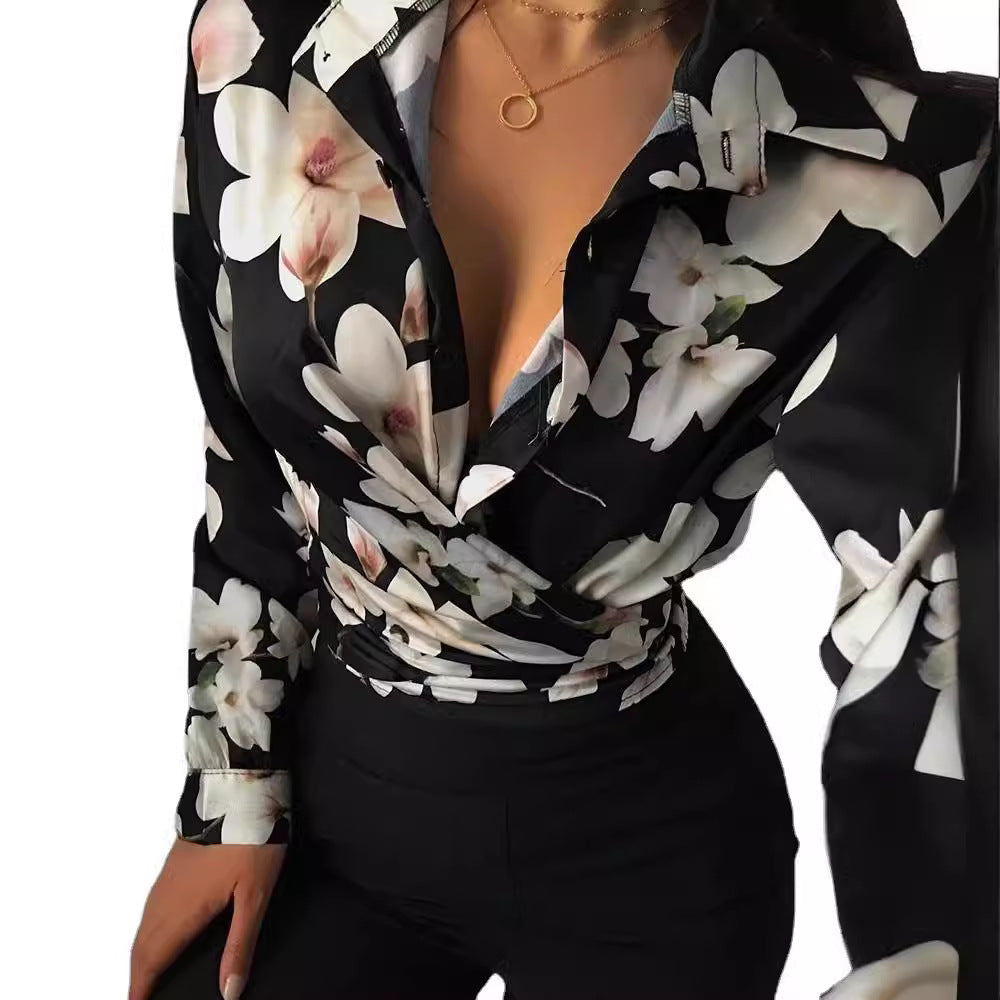 Glenda® | Women'S Blouse With Creative Print And Elegant Details