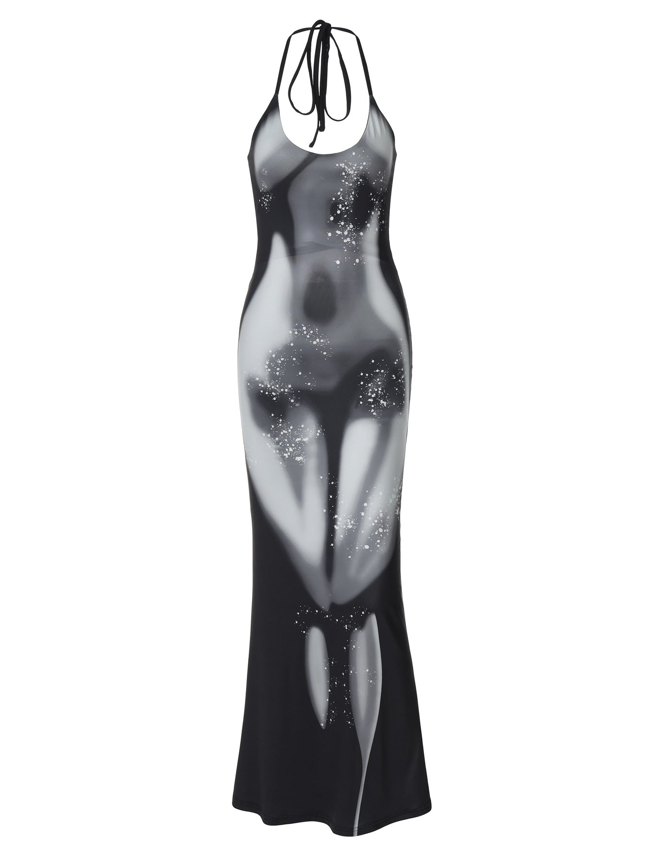 Halter Neck Slim Backless Maxi Dress