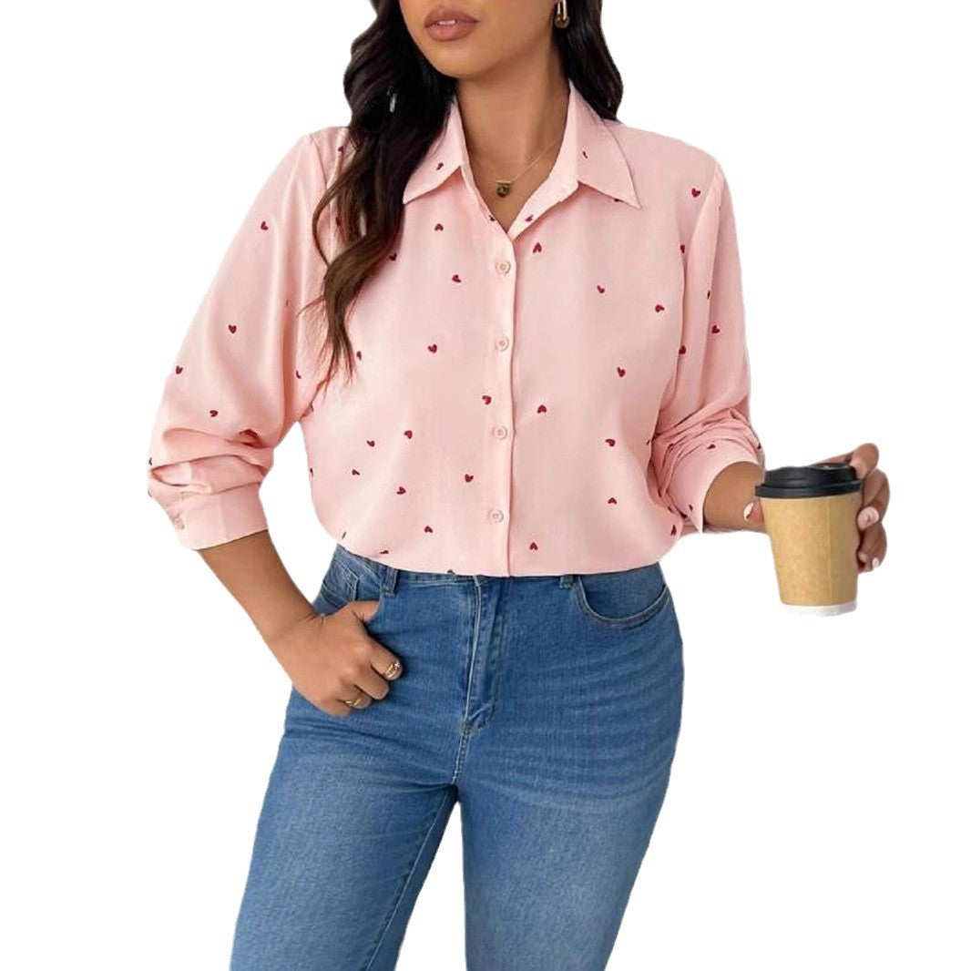 Gertrudis® | Women'S Blouse With Heart Pattern