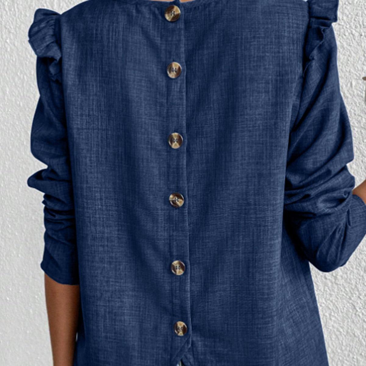 Juana® | Women'S Blouse With Ruffle Details And Button Closure
