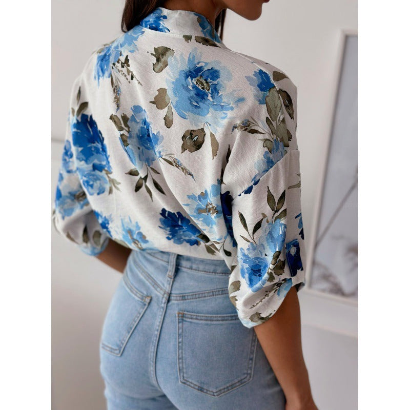 Vera® | Women'S Floral Oversized Button Top