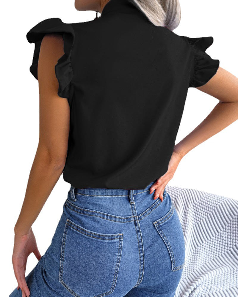 Johana® | Women'S Blouse With Ruffle Details And Elegant Bow
