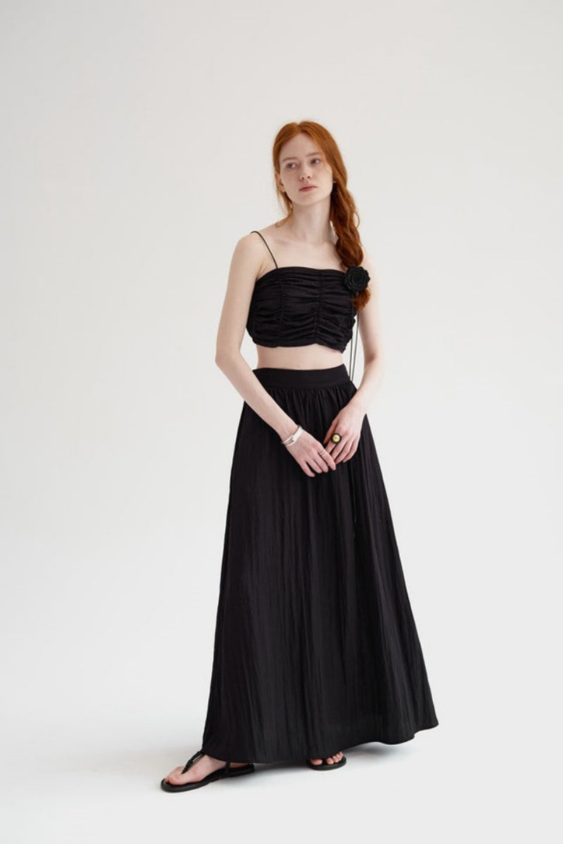 Norma® | Sleeveless Bandeau Top With Pleats