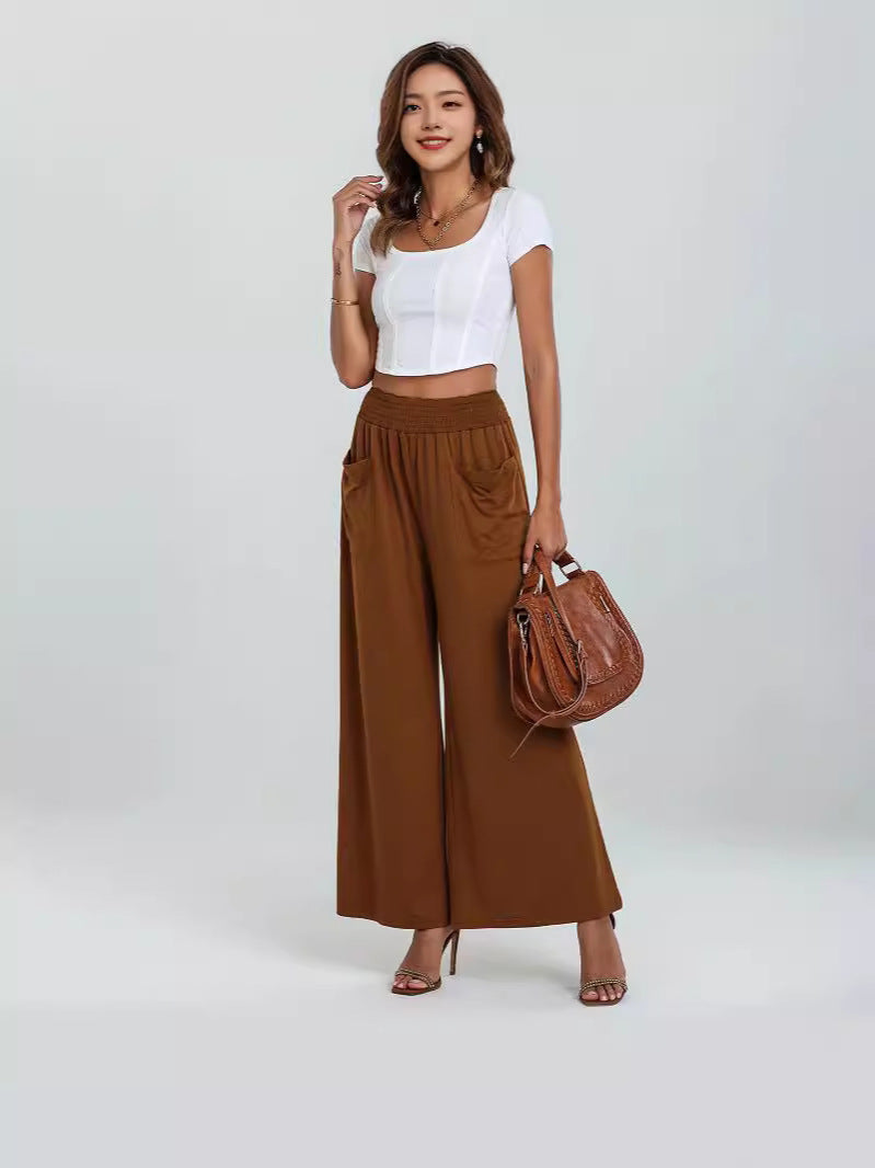 Julieta® | Women'S Comfortable Culottes With Elastic Waistband And Side Pockets