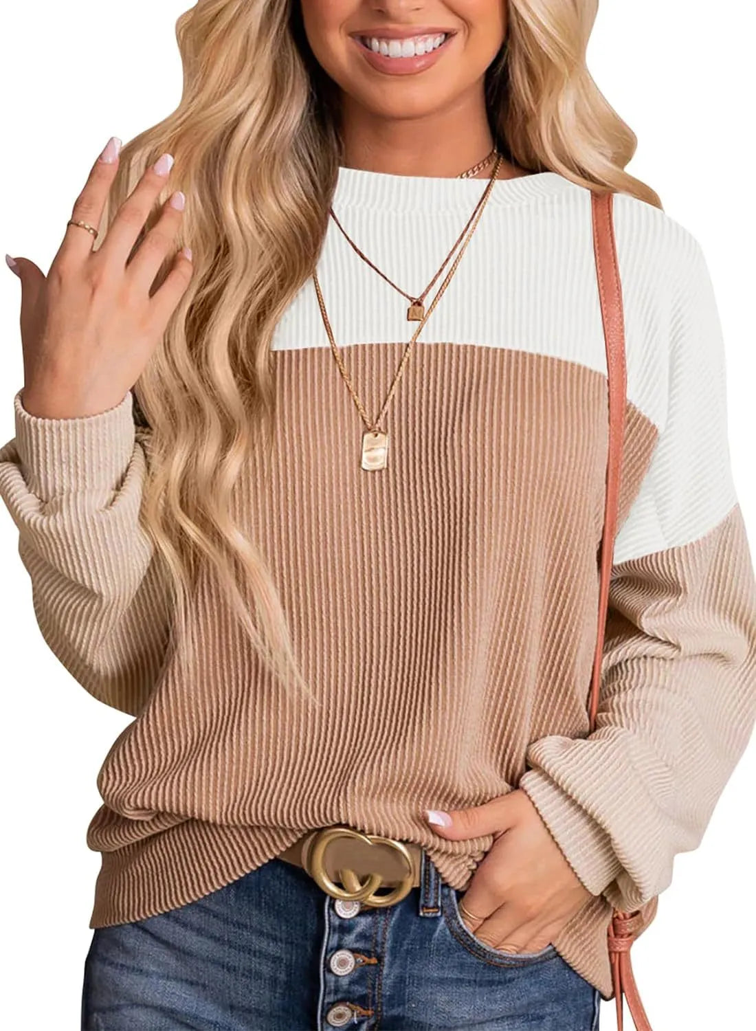 Leire | Casual crew neck pullover sweatshirt