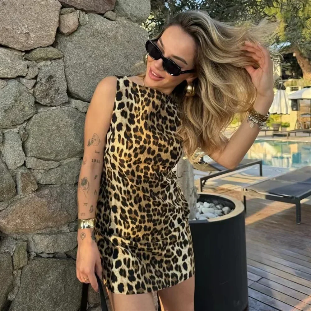 Ludmila® | Short Leopard Print Summer