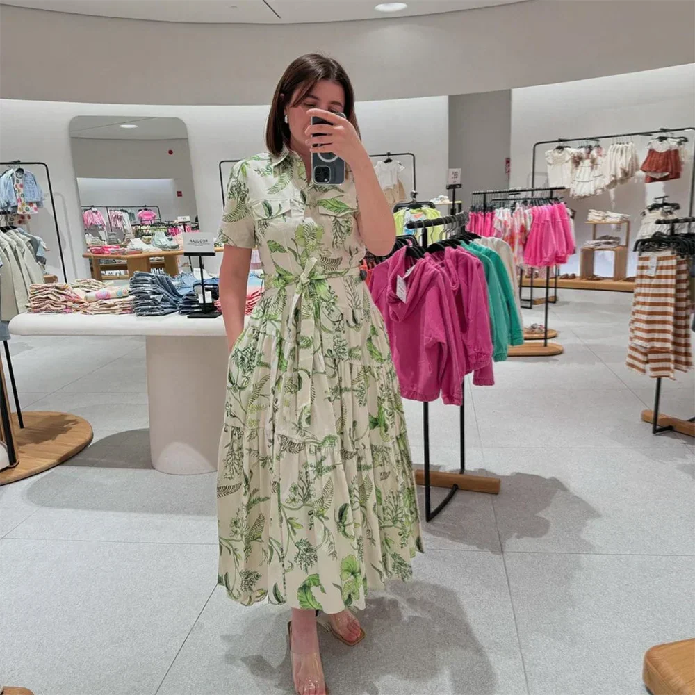 Sabina® | Plant Print Loose Fit Boho Summer