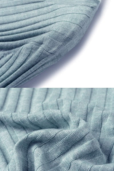 Fabiola | Layered ribbed cardigan with a crew neck