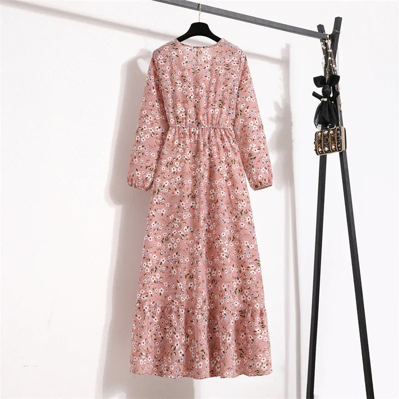 Erin® | Elegant Floral Long Dress For Summer