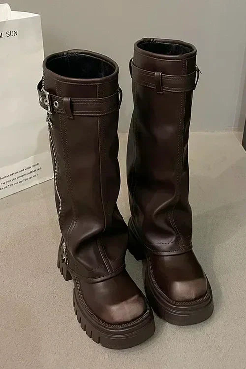 Yesenia | Knee high leather boots