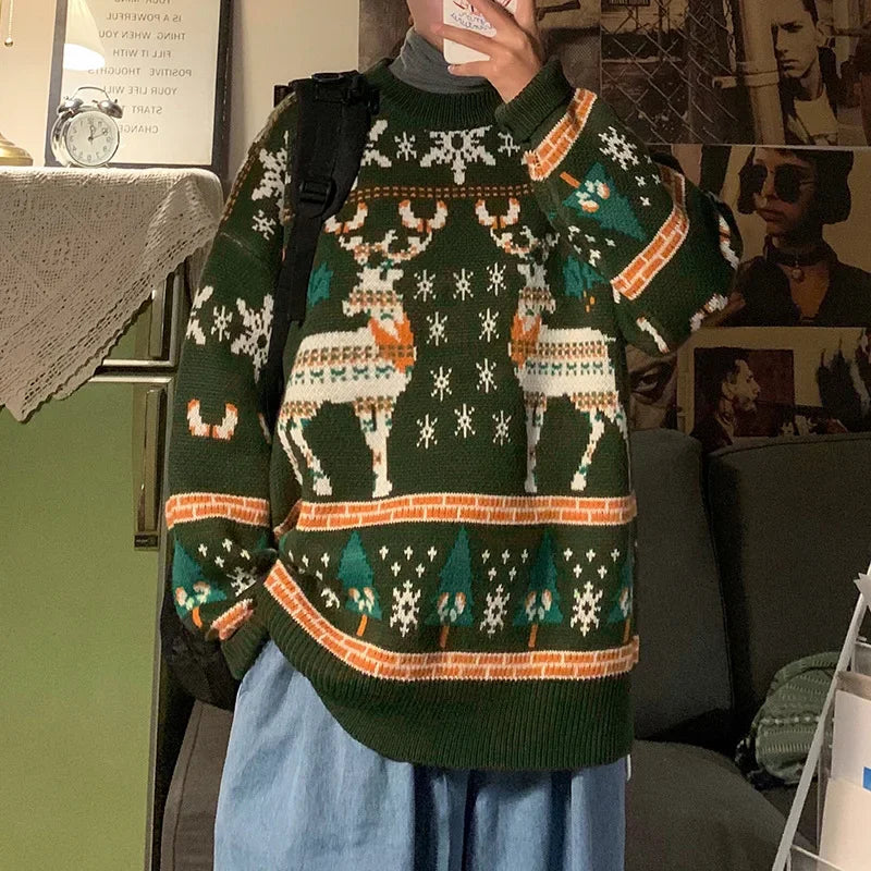 Leticia | Half collar Christmas sweater