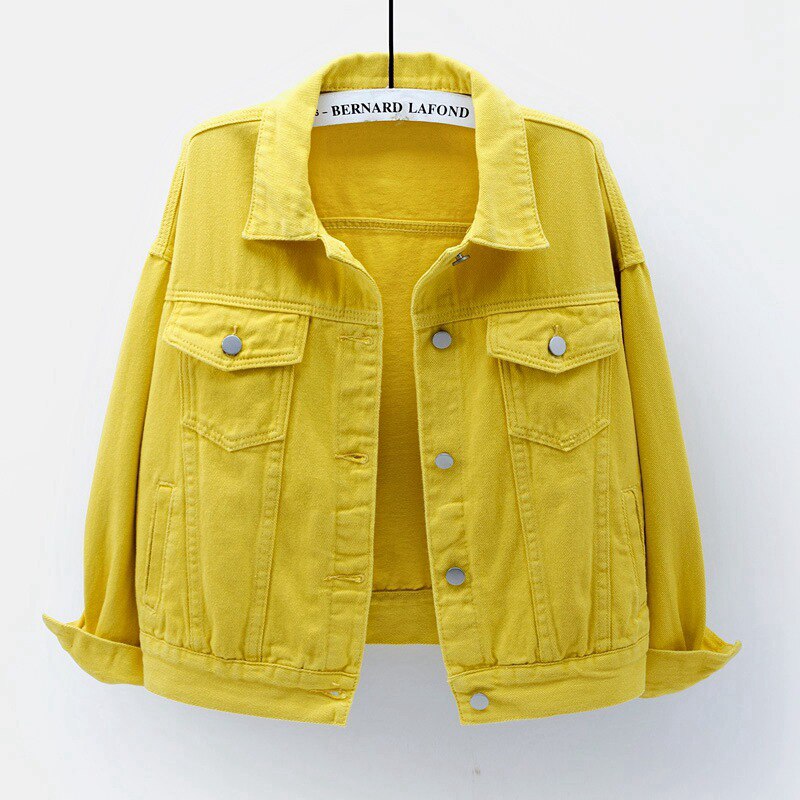 Nerea | Yellow denim jacket