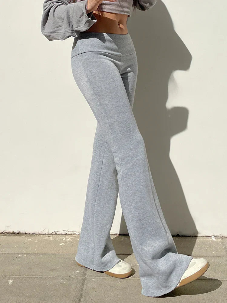 Valeria® | Hipster Flared Trousers. Stretchy Fit