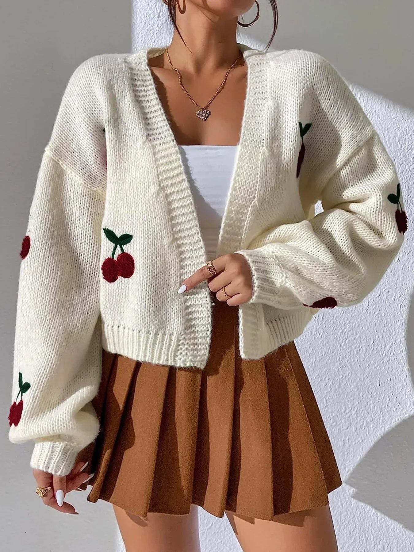 Edith | Dawson embroidered long sleeve sweater