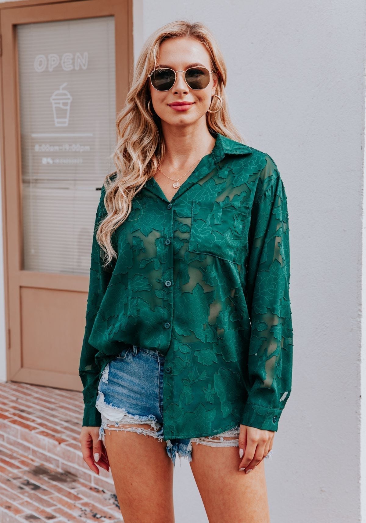Miriam® | Casual Green Blouse