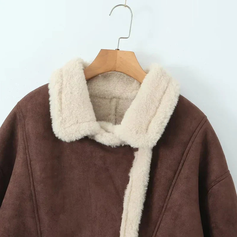 Paulina | Women's oversized sheepskin jacket