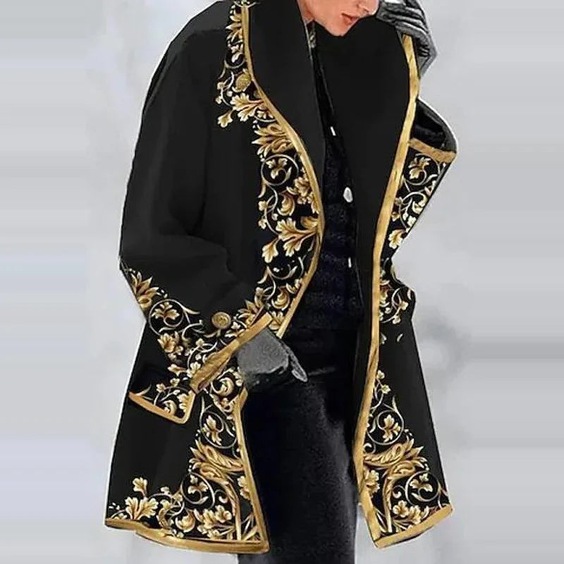 Nadia® | Women'S Floral Jacquard Kimono Coat For Elegant Layering