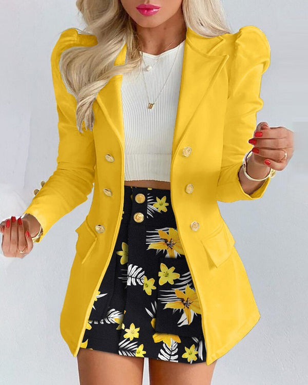 Sarah® | Blazer Skirt Set Women��S
