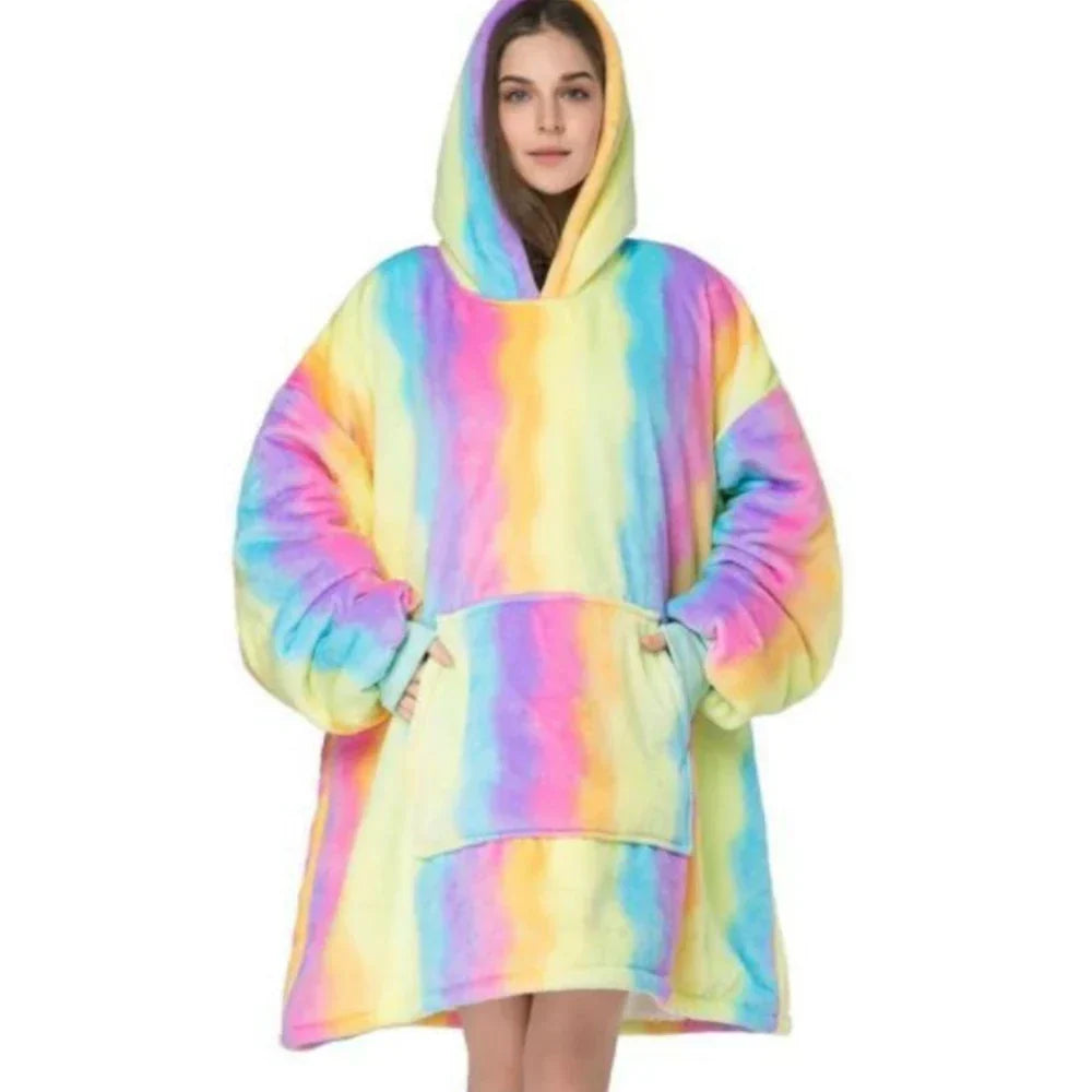 Krystel | Warm flannel hoodie