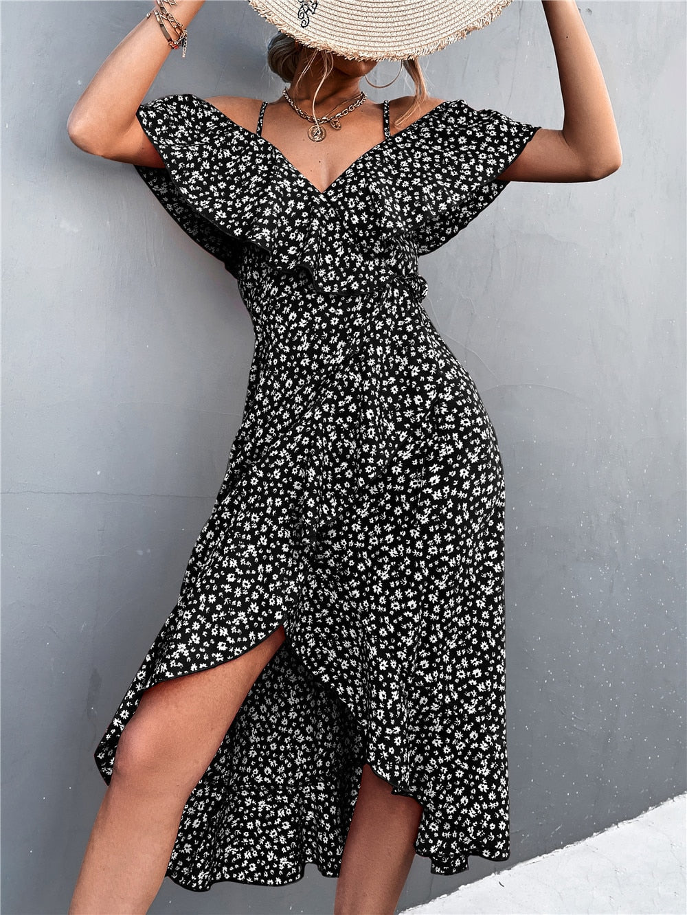 Olga® | Dress Flowers And Off-Shoulder