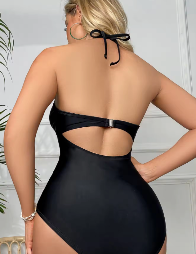 Maite® | Swimsuit With Mesh Details And Open Back
