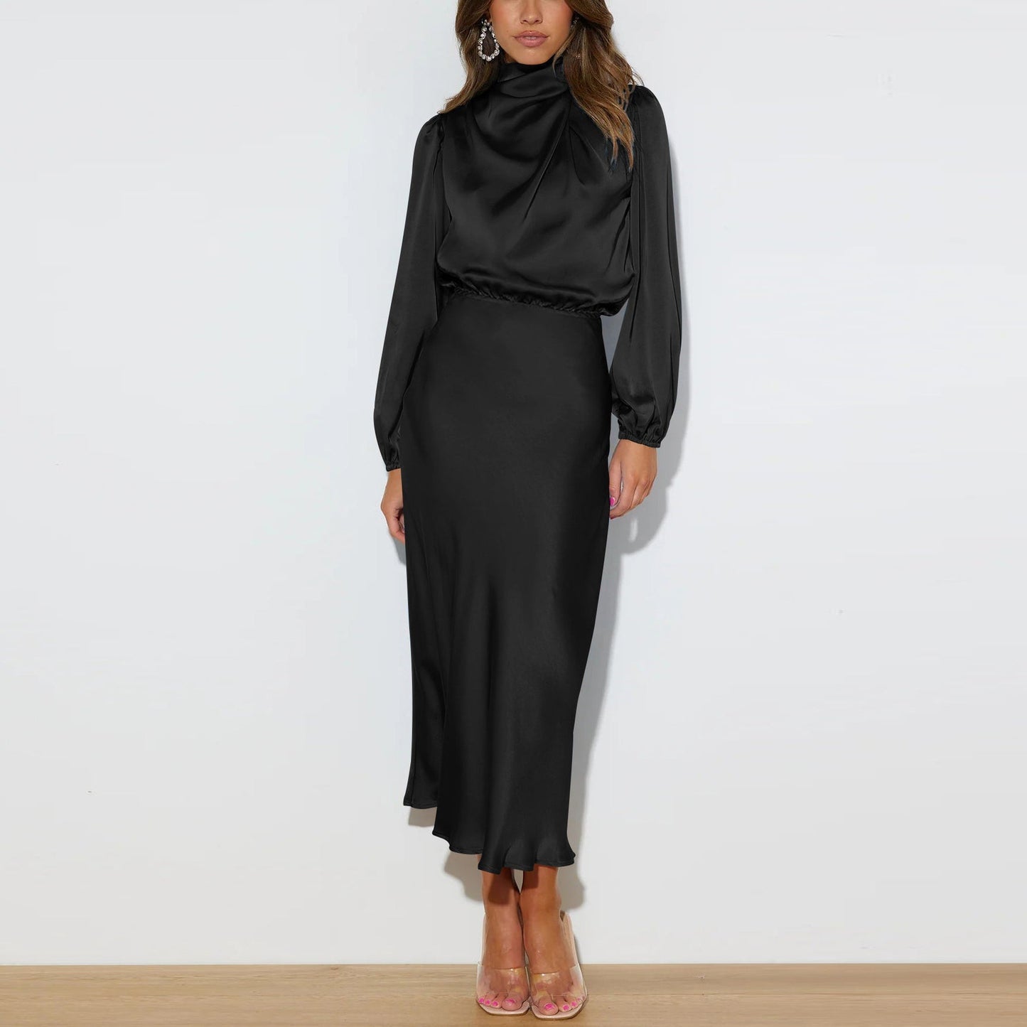 Rebeca® | Long Satin Dress