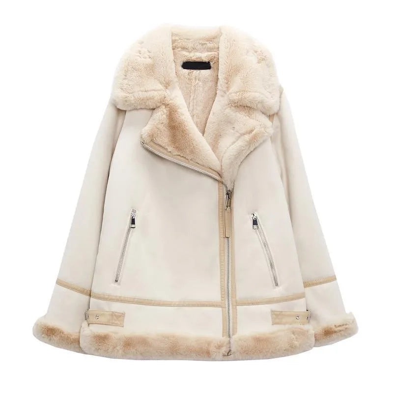 Diana | Warm faux teddy jacket for women