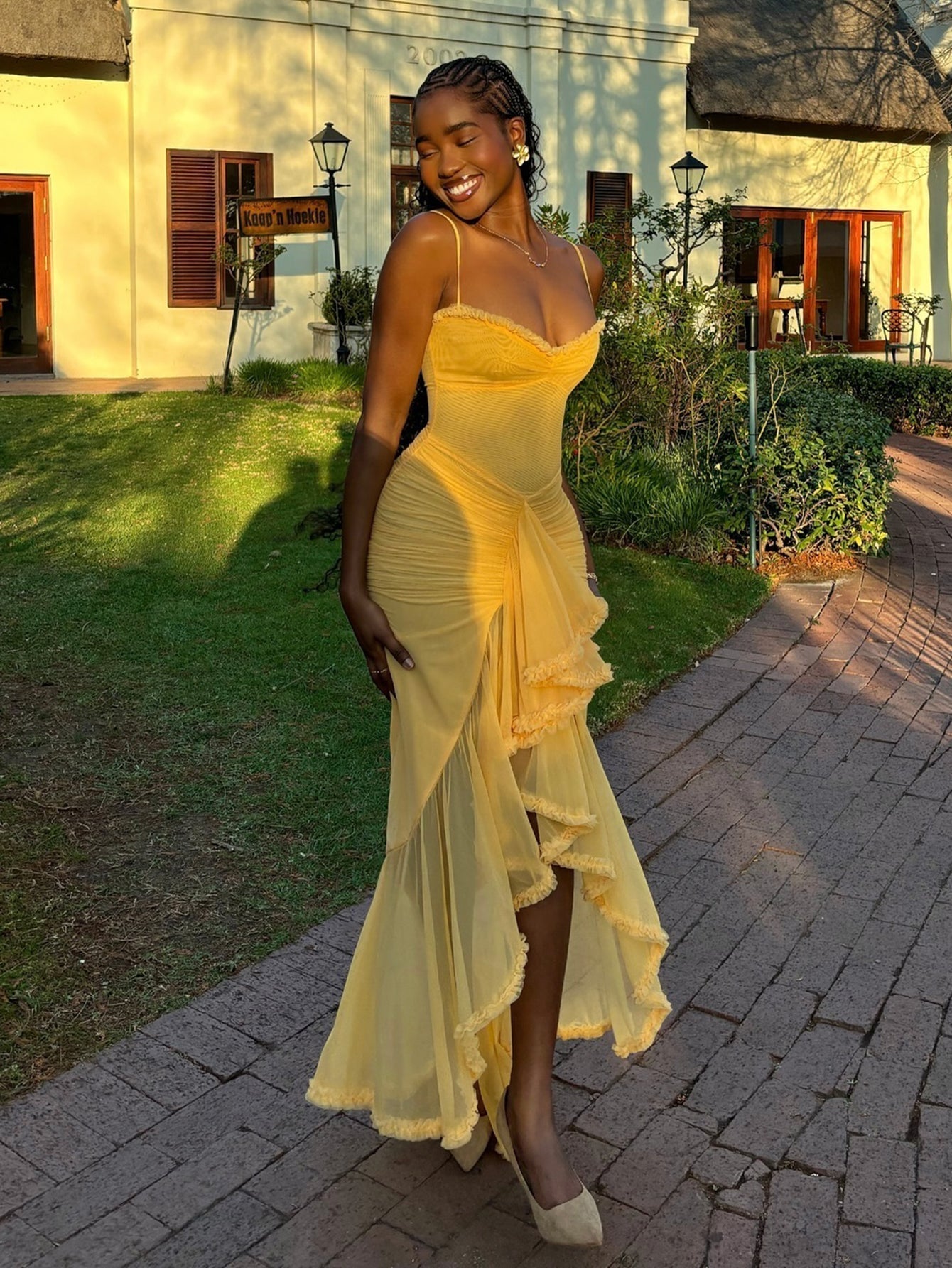 Nora® | Maxi Dress With Spaghetti Straps And Ruffles