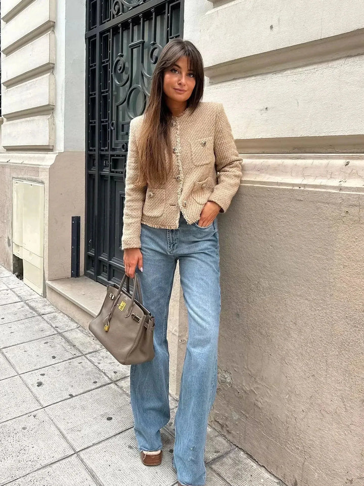 Hallie | Women's Cropped Tweed Jacket