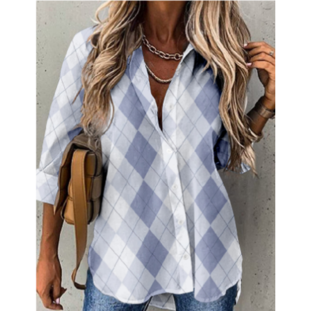 Brunna® | Casual Checked Blouse