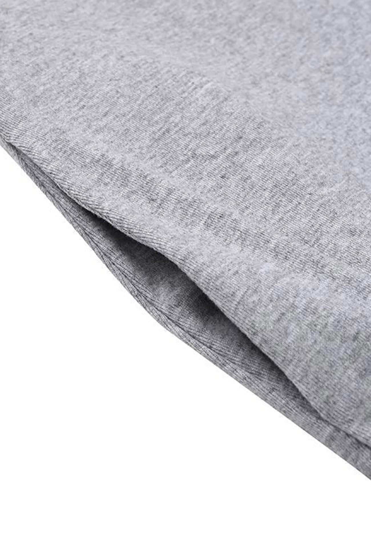 Elsa | V-neck sweatshirt dress with slit hem