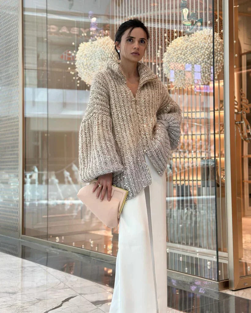 Jenny | Glittery cardigan for women