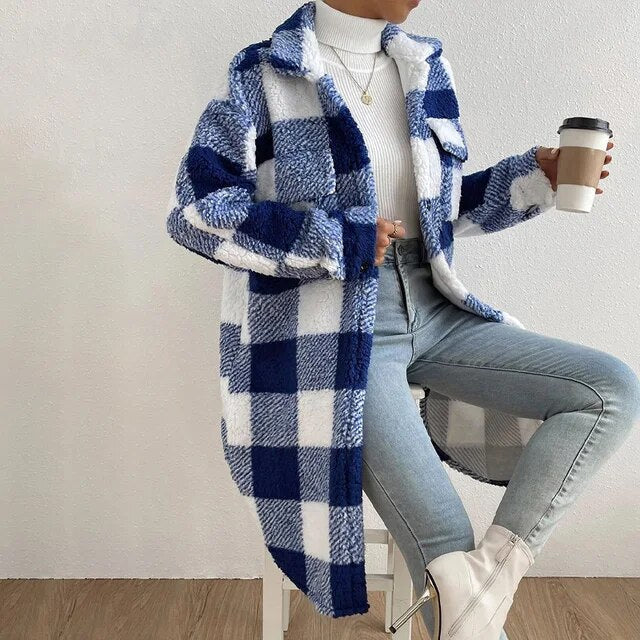 Alessia | Checked women's jacket with fleece lining