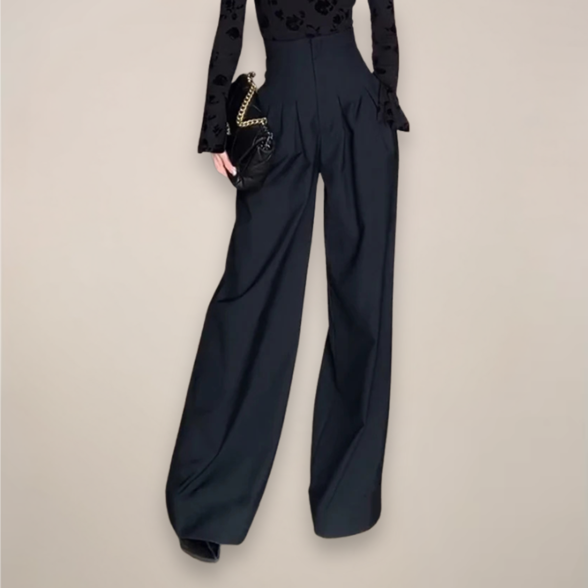 Taylor | Women’s High Waisted Wide Leg Trousers